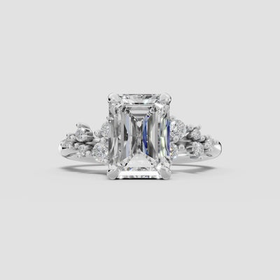 JASMINE | Anillo clúster esmeralda