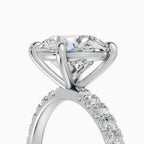 AURORA round brilliant half-pavé solitaire engagement ring - with box