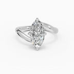 AXIS marquise bypass setting engagement ring - measurements