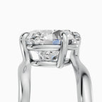 AXIS oval bypass setting engagement ring - back view