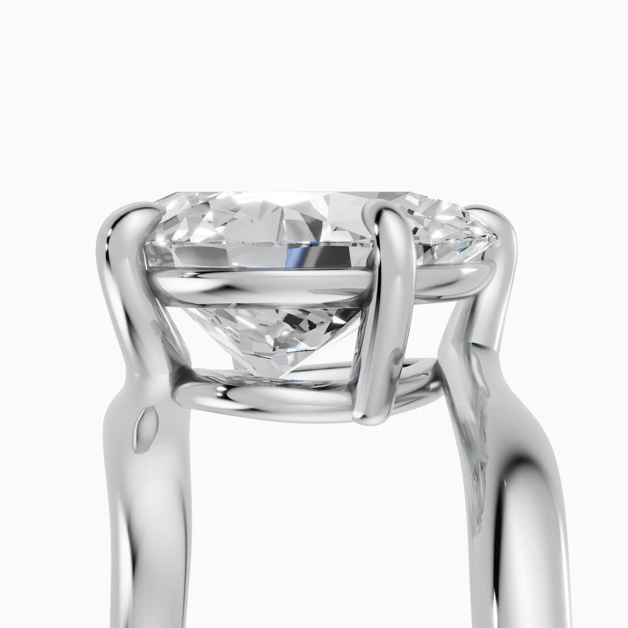 AXIS | Anillo pera con engaste compás bypass