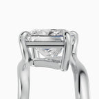 AXIS princess bypass setting engagement ring - back view