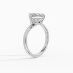 AXIS princess bypass setting engagement ring - worn on hand