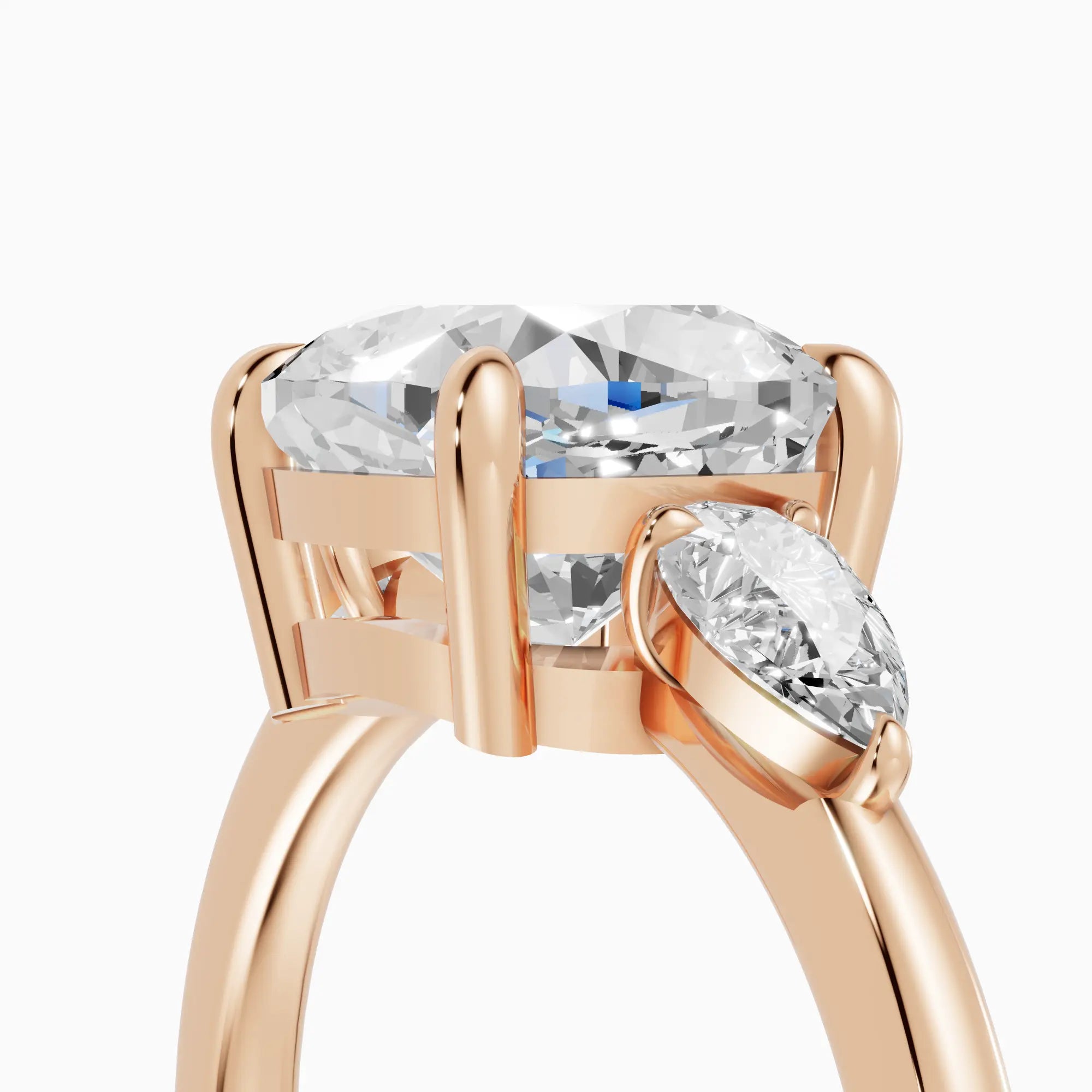 Anillo de compromiso ELARA cojín trilogía