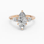 Anillo de compromiso ELARA marquesa trilogía - galería