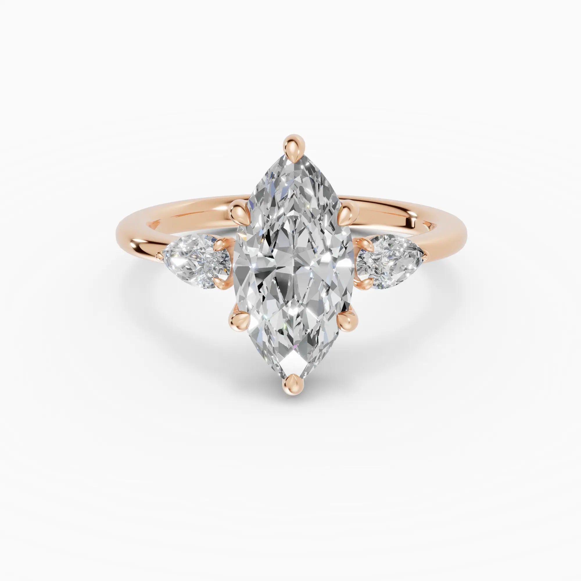Anillo de compromiso ELARA marquesa trilogía - galería