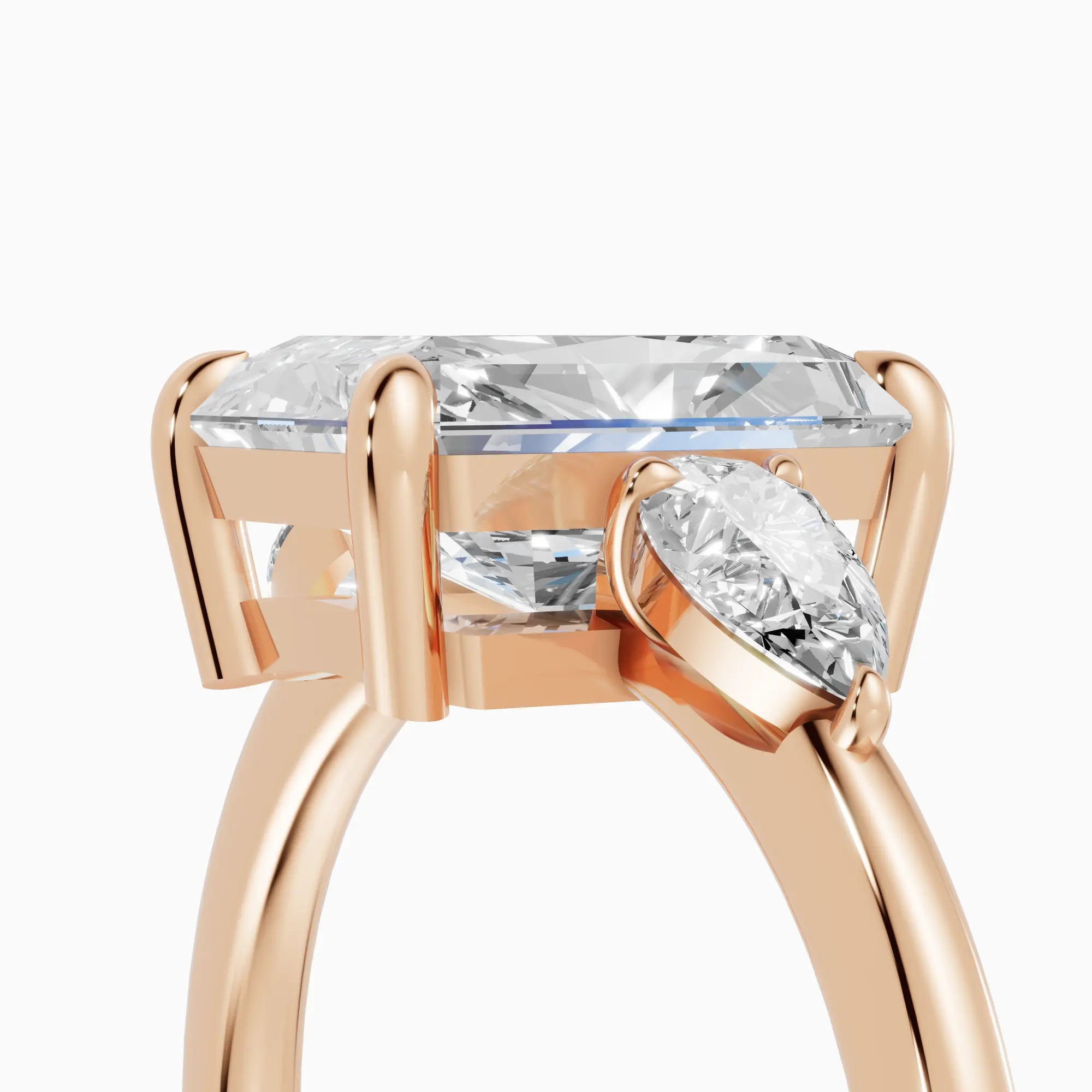 Anillo de compromiso ELARA radiante trilogía