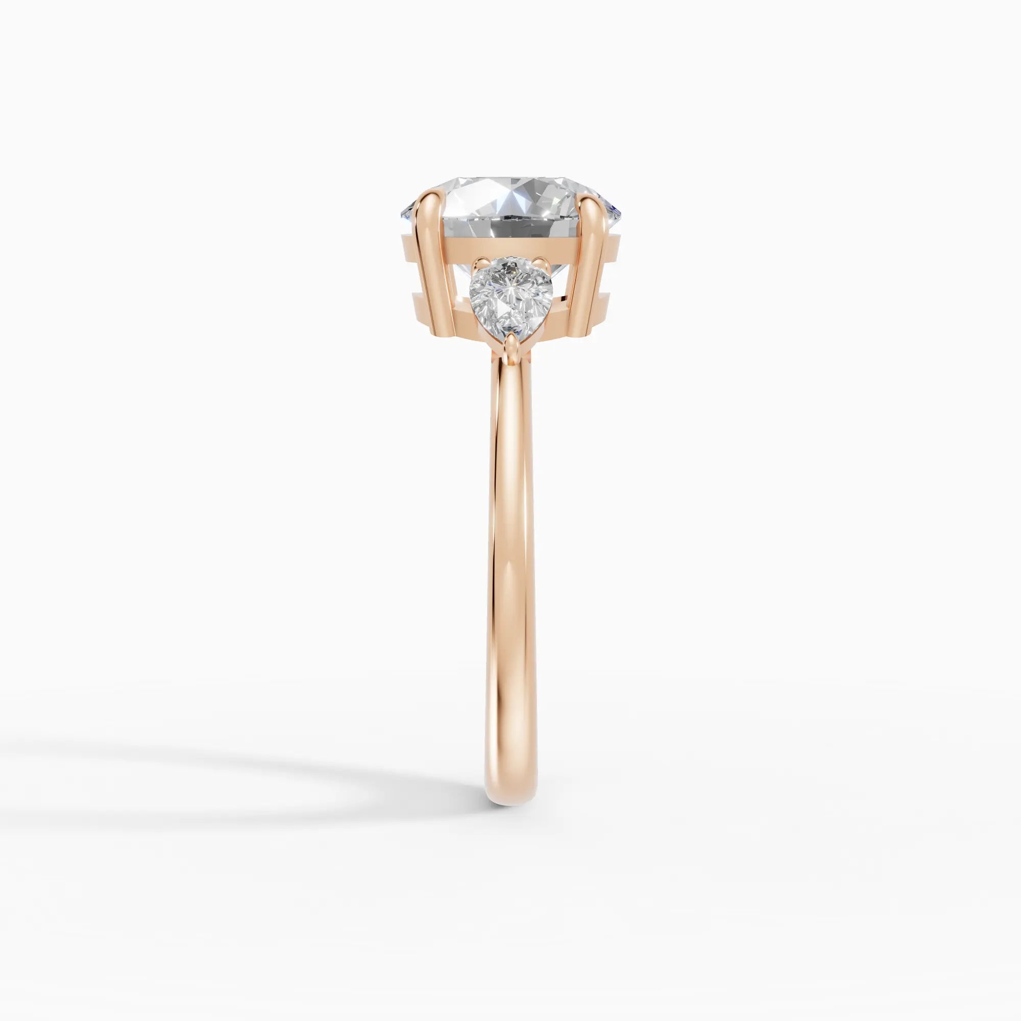 Anillo de compromiso ELARA brillante trilogía - medidas