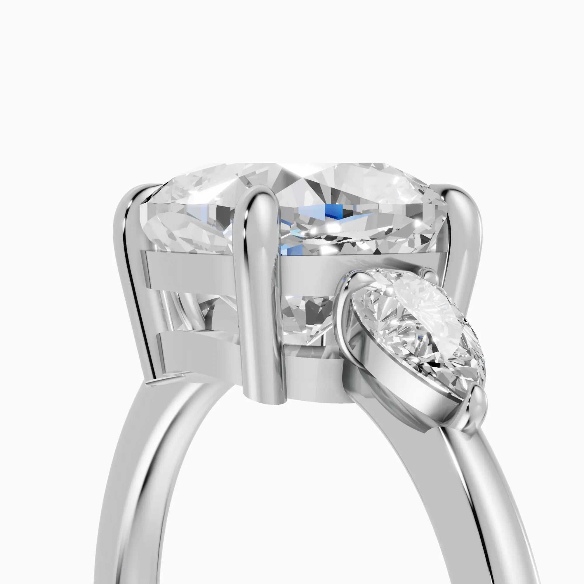 Anillo de compromiso ELARA cojín trilogía - contexto