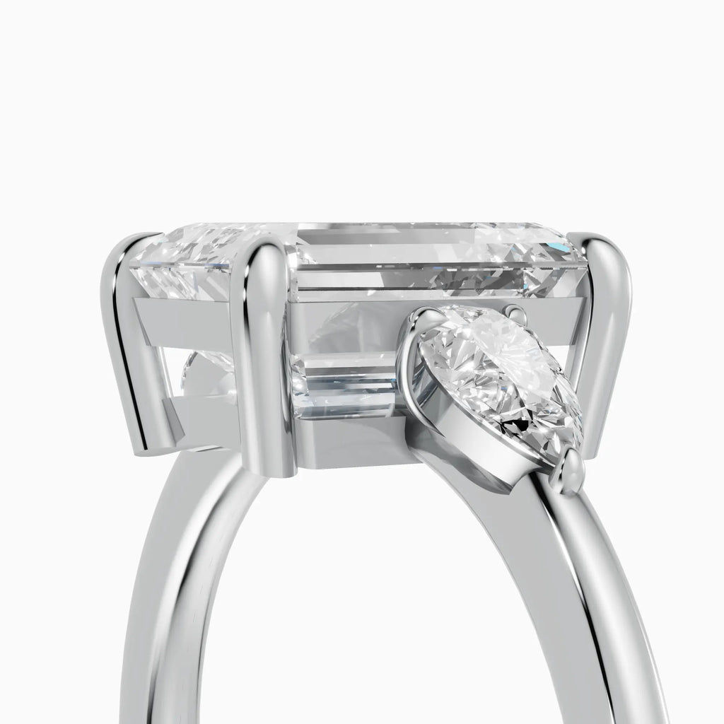 Anillo de compromiso ELARA esmeralda trilogía