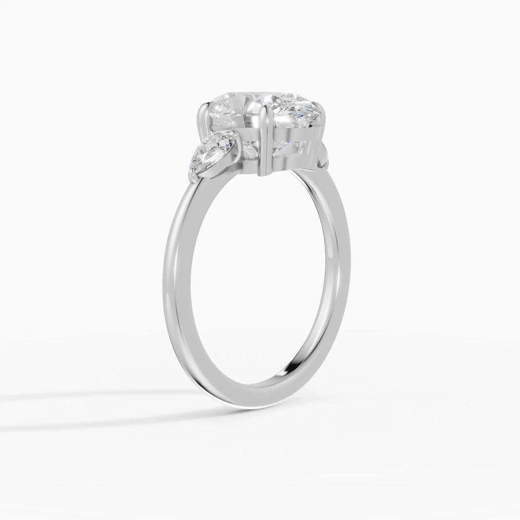 Anillo de compromiso ELARA oval trilogía