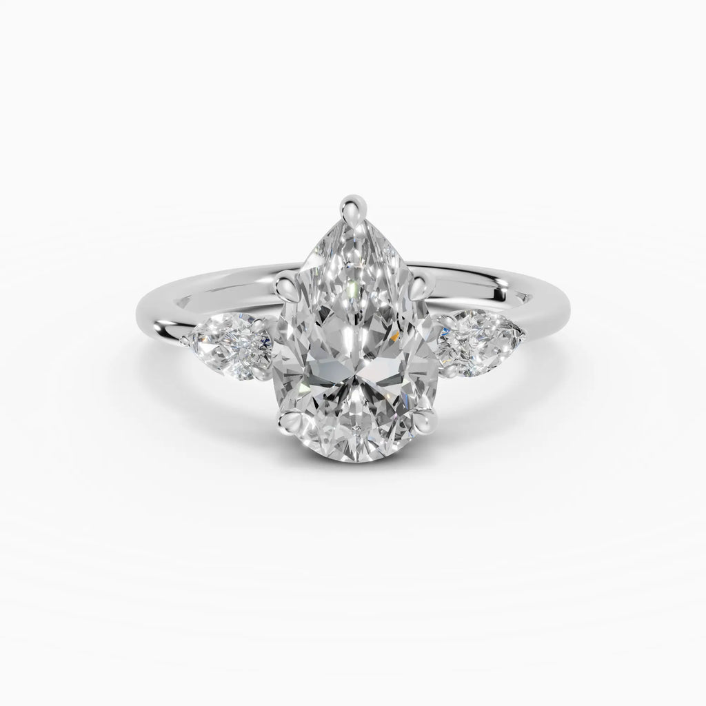 Anillo de compromiso ELARA pera trilogía - galería