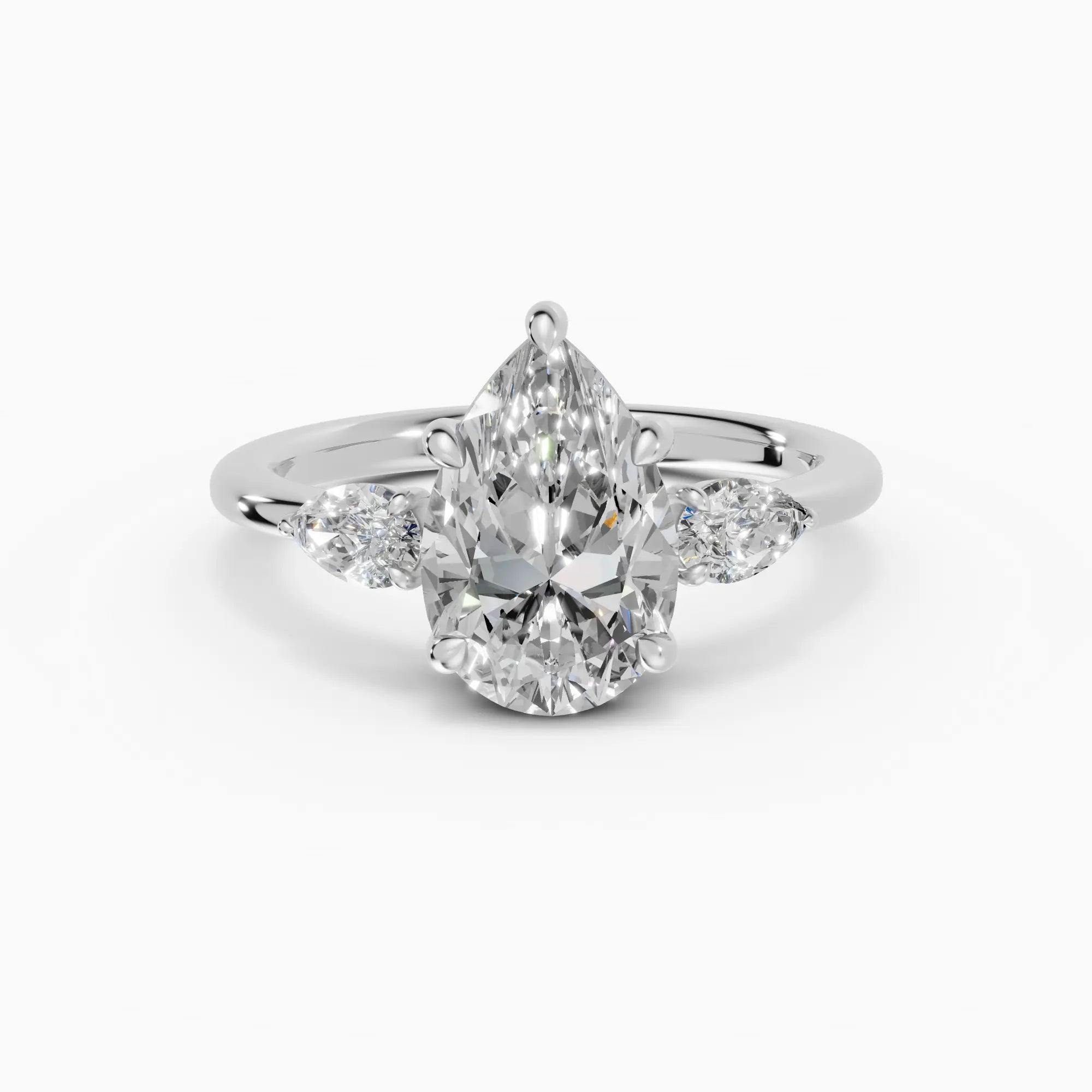 Anillo de compromiso ELARA pera trilogía - galería