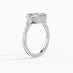 Anillo de compromiso ELARA princesa trilogía - vista trasera