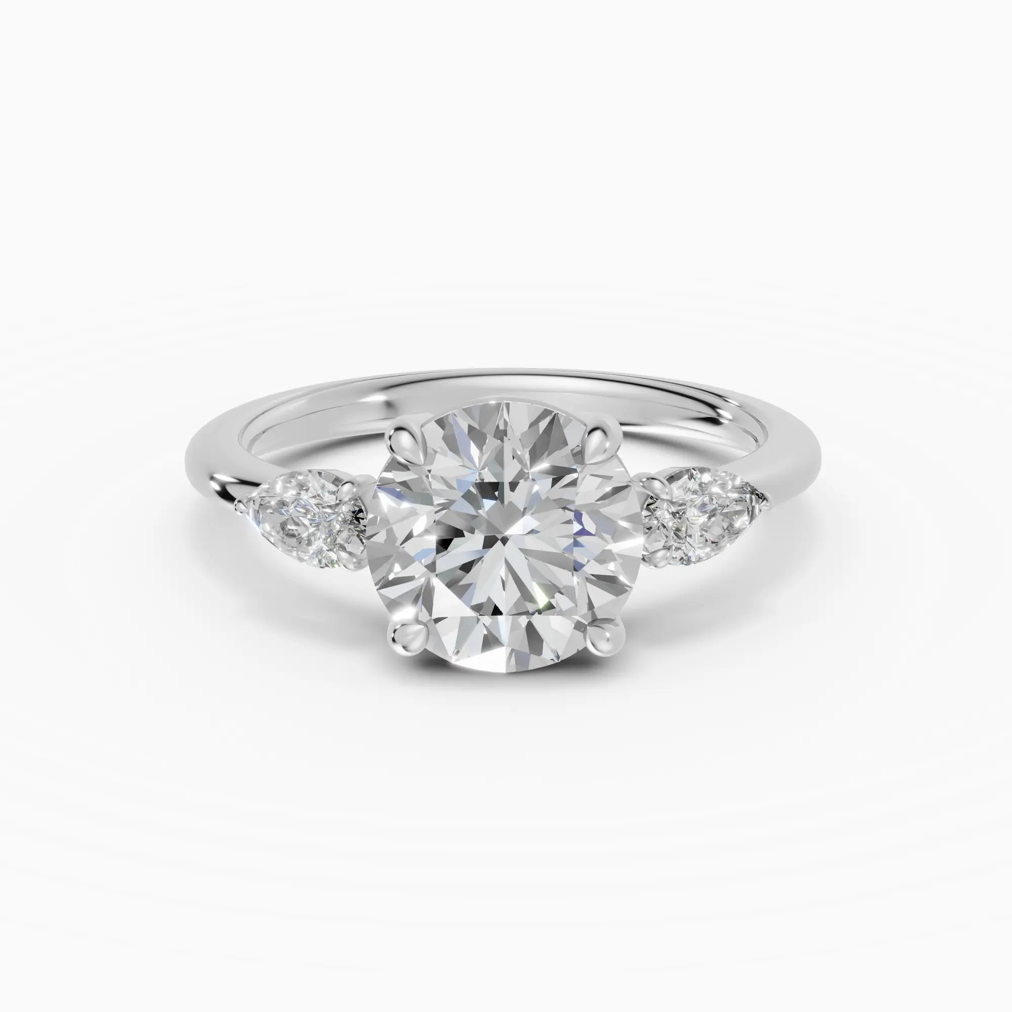 Anillo de compromiso ELARA brillante trilogía - galería