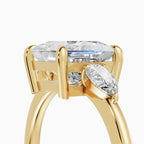 Anillo de compromiso ELARA princesa trilogía - detalle banda
