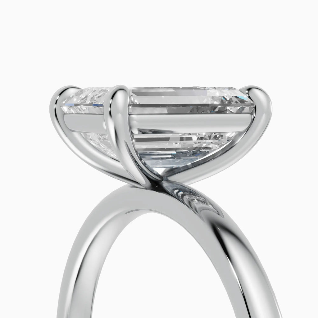 Anillo de compromiso GAIA esmeralda solitario - lifestyle