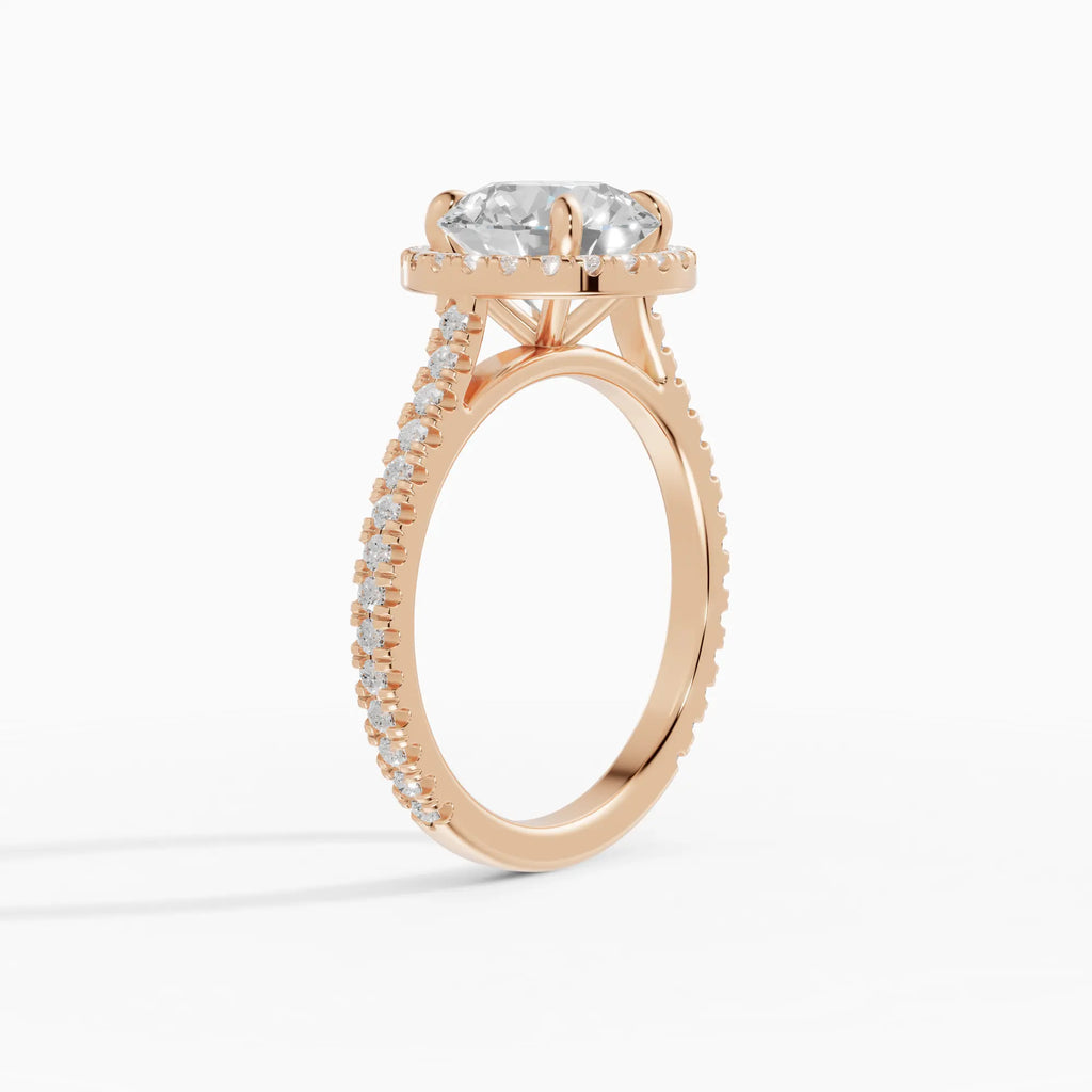 HELIA | Anillo halo brillante con catedral