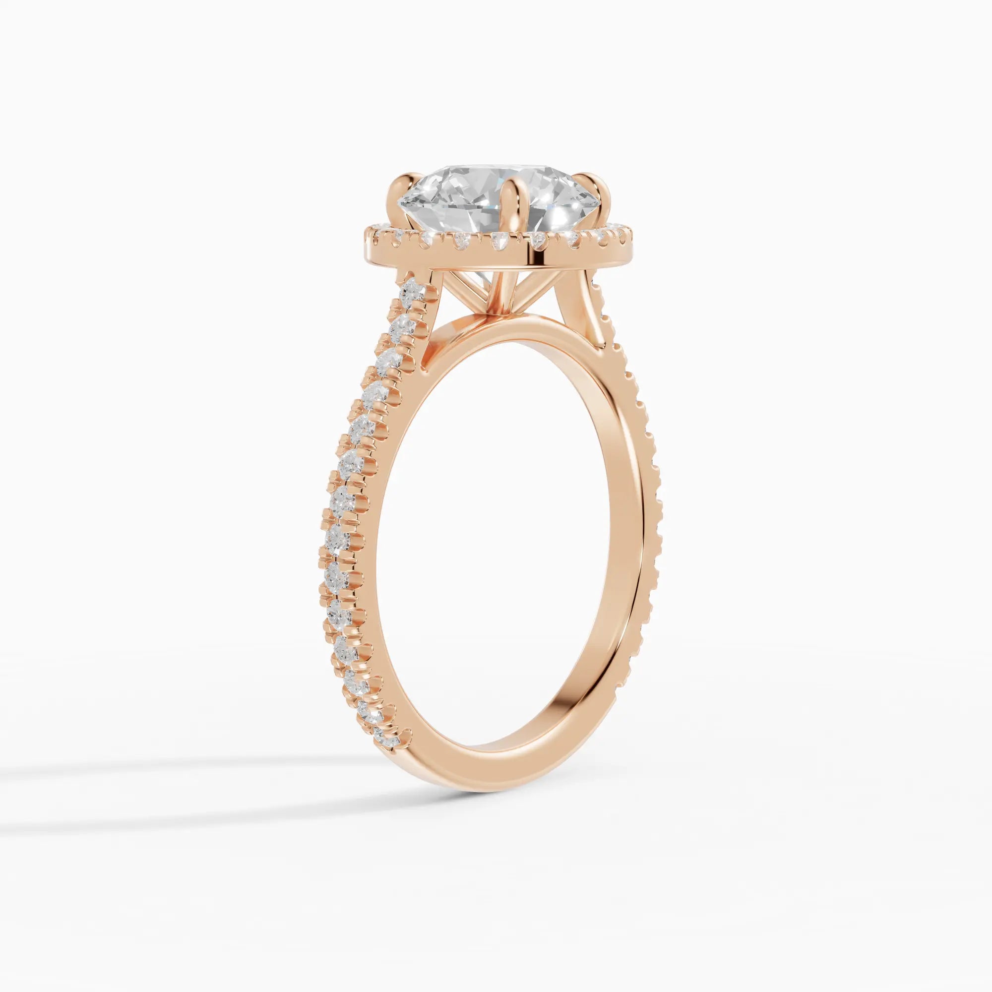 HELIA | Anillo halo brillante con catedral