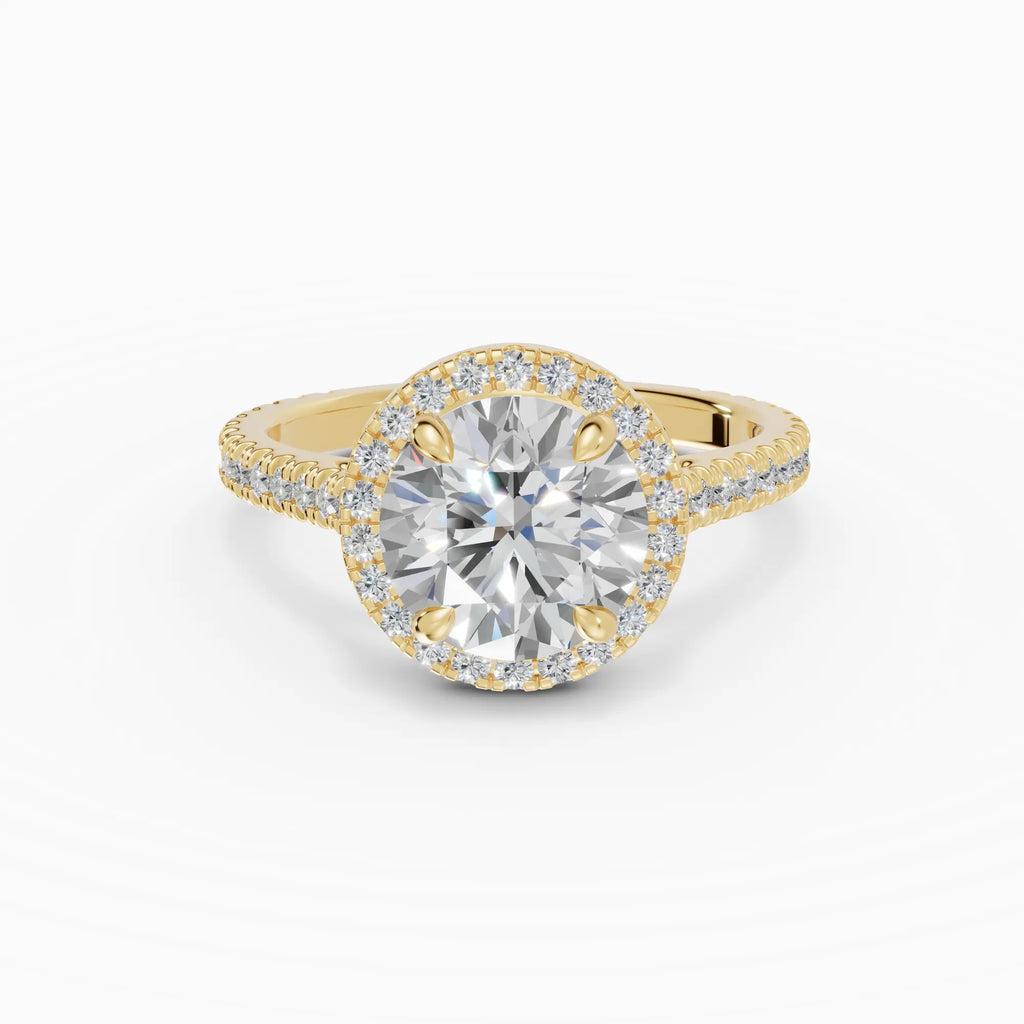 HELIA | Anillo halo brillante con catedral