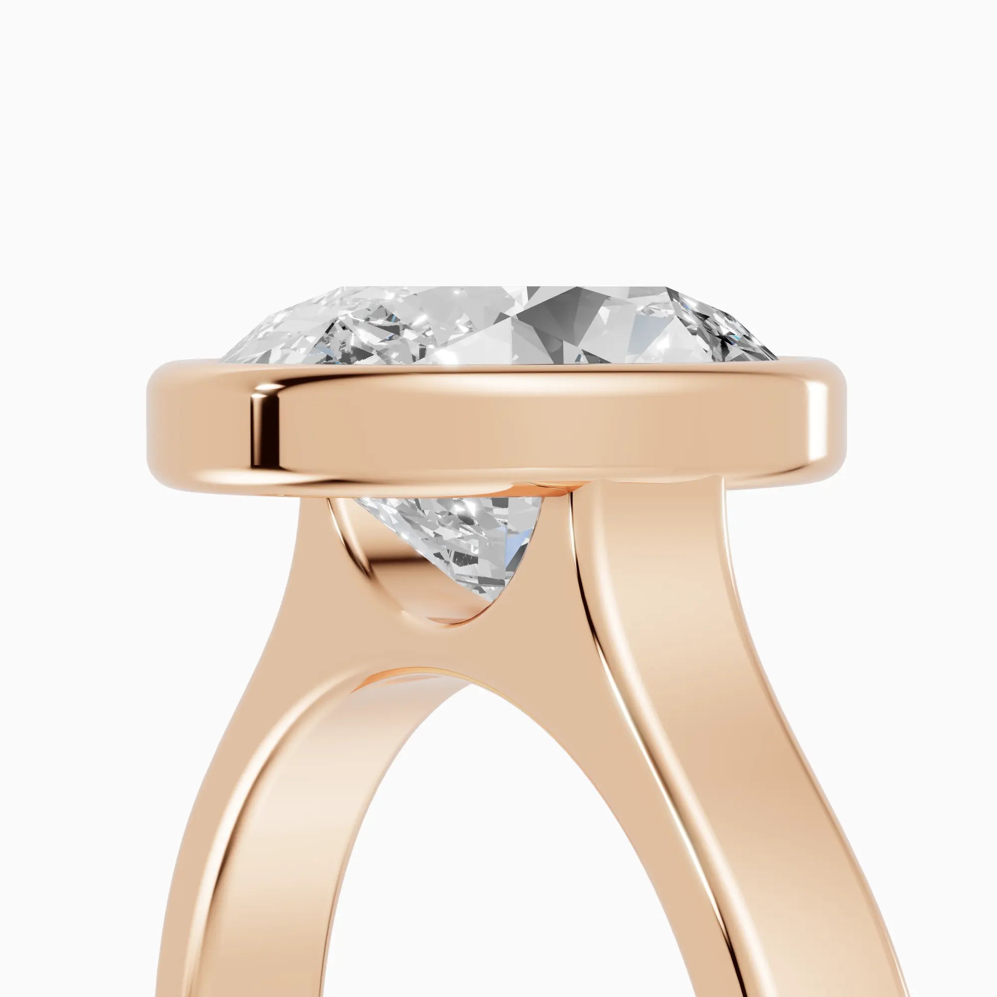 HERA | Anillo solitario oval biselado