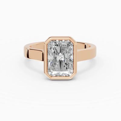 HERA | Anillo solitario radiante biselado