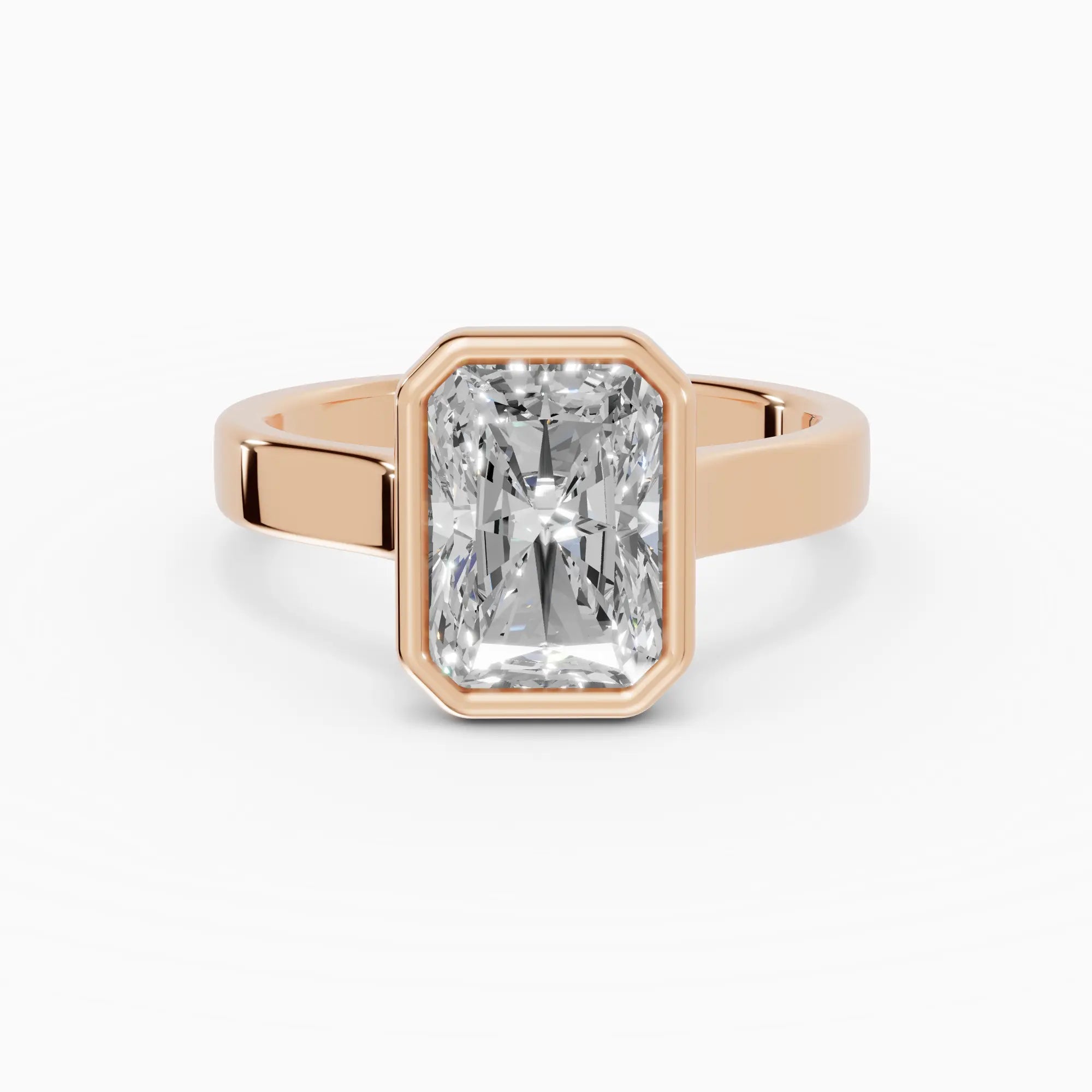 HERA | Anillo solitario radiante biselado