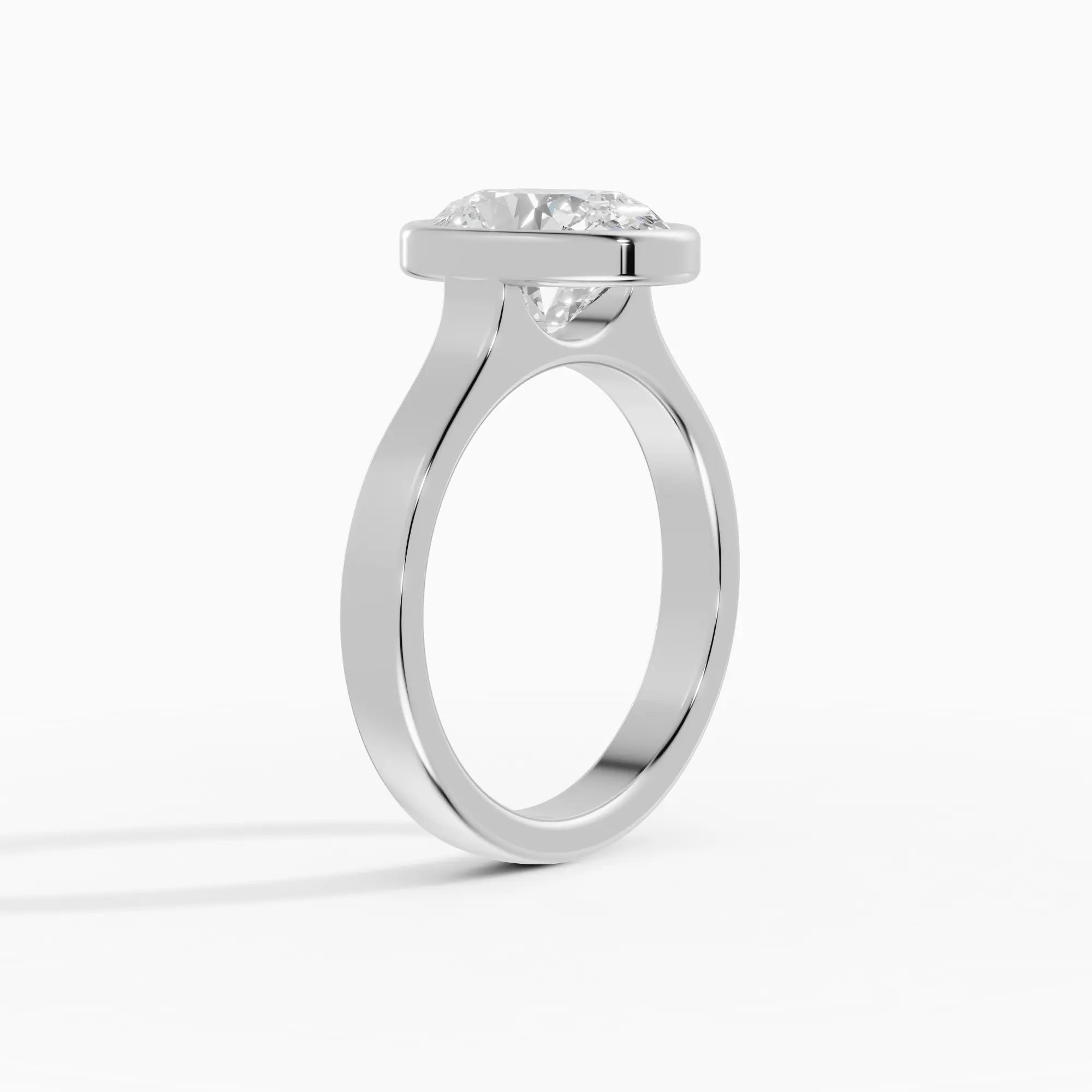 HERA | Anillo solitario oval biselado