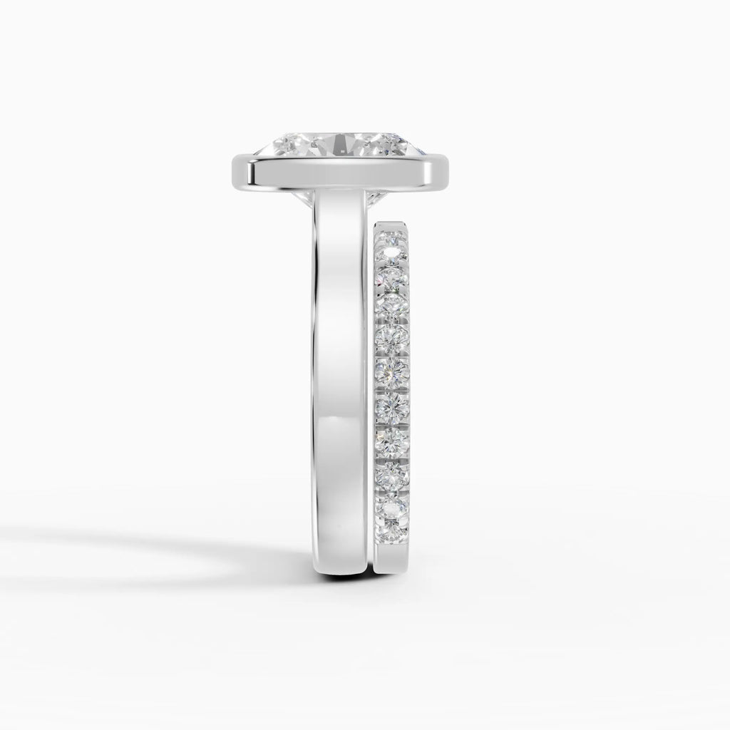 HERA | Anillo solitario oval biselado