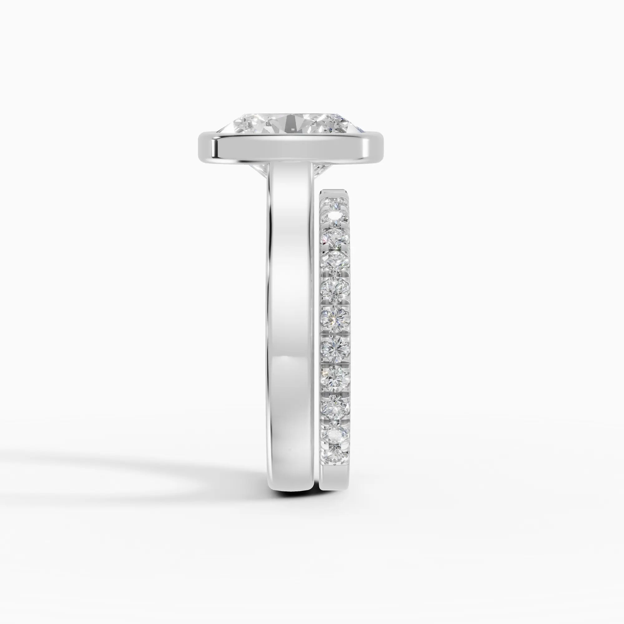 HERA | Anillo solitario oval biselado