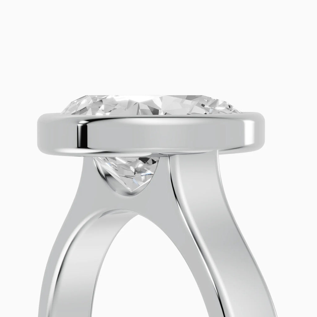 Anillo de compromiso HERA pera solitario biselado - contexto