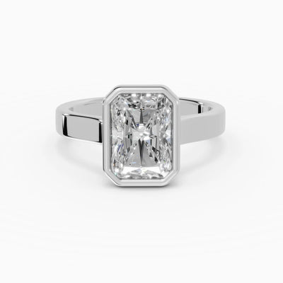 HERA | Anillo solitario radiante biselado