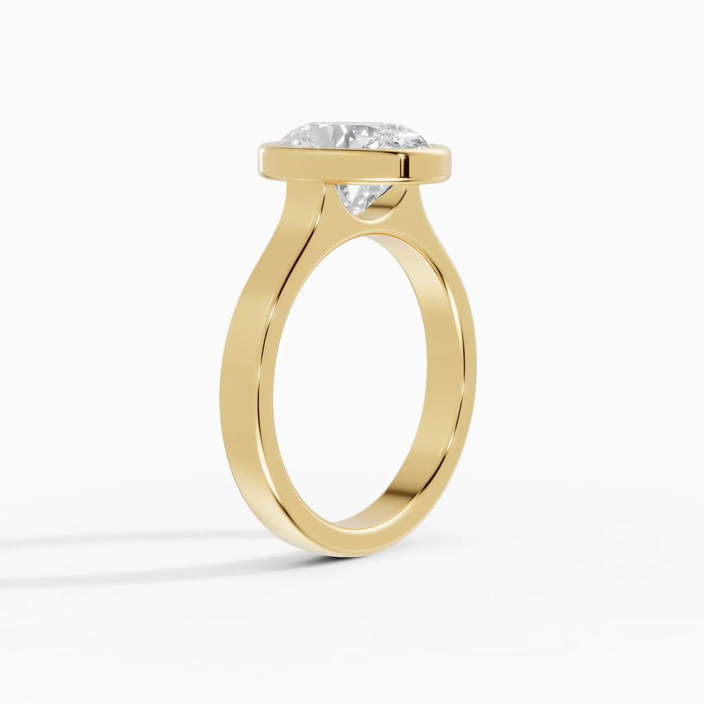 HERA | Anillo solitario oval biselado