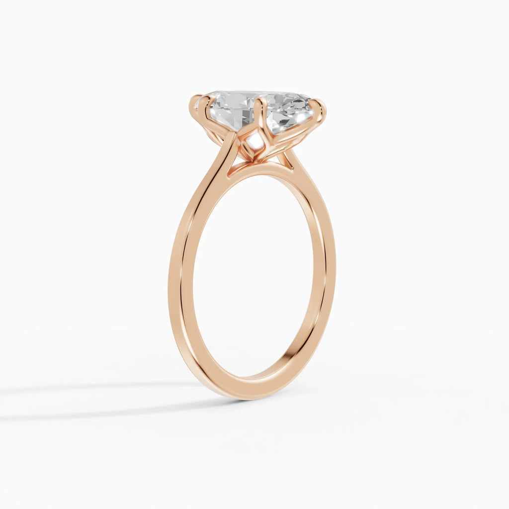 Anillo de compromiso MAGNOLIA marquesa solitario engaste floral - comparativa