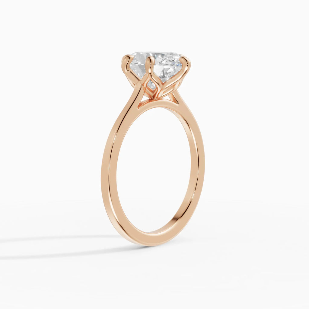 MAGNOLIA | Anillo oval engaste floral