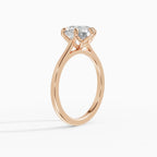 MAGNOLIA round brilliant floral setting solitaire engagement ring - comparison