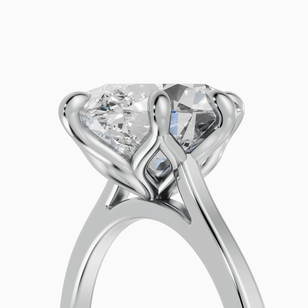 MAGNOLIA | Anillo oval engaste floral