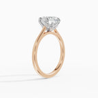 MAGNOLIA oval floral setting engagement ring