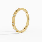 Petra engagement ring in yellow gold with round brilliant diamond