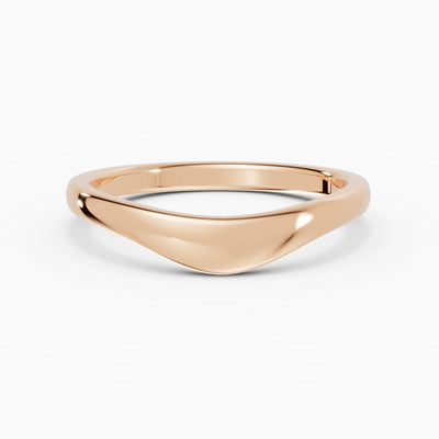 Anillo de compromiso Selene en oro rosa