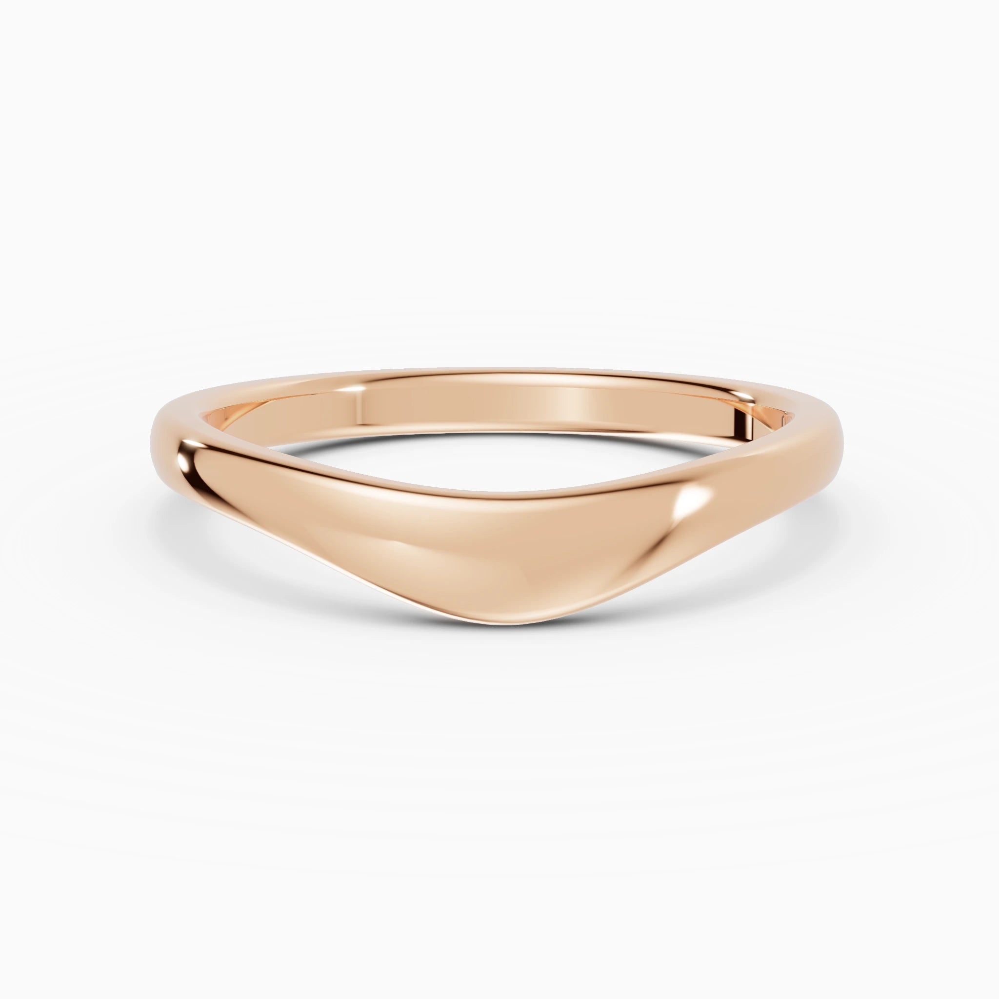 Anillo de compromiso Selene en oro rosa