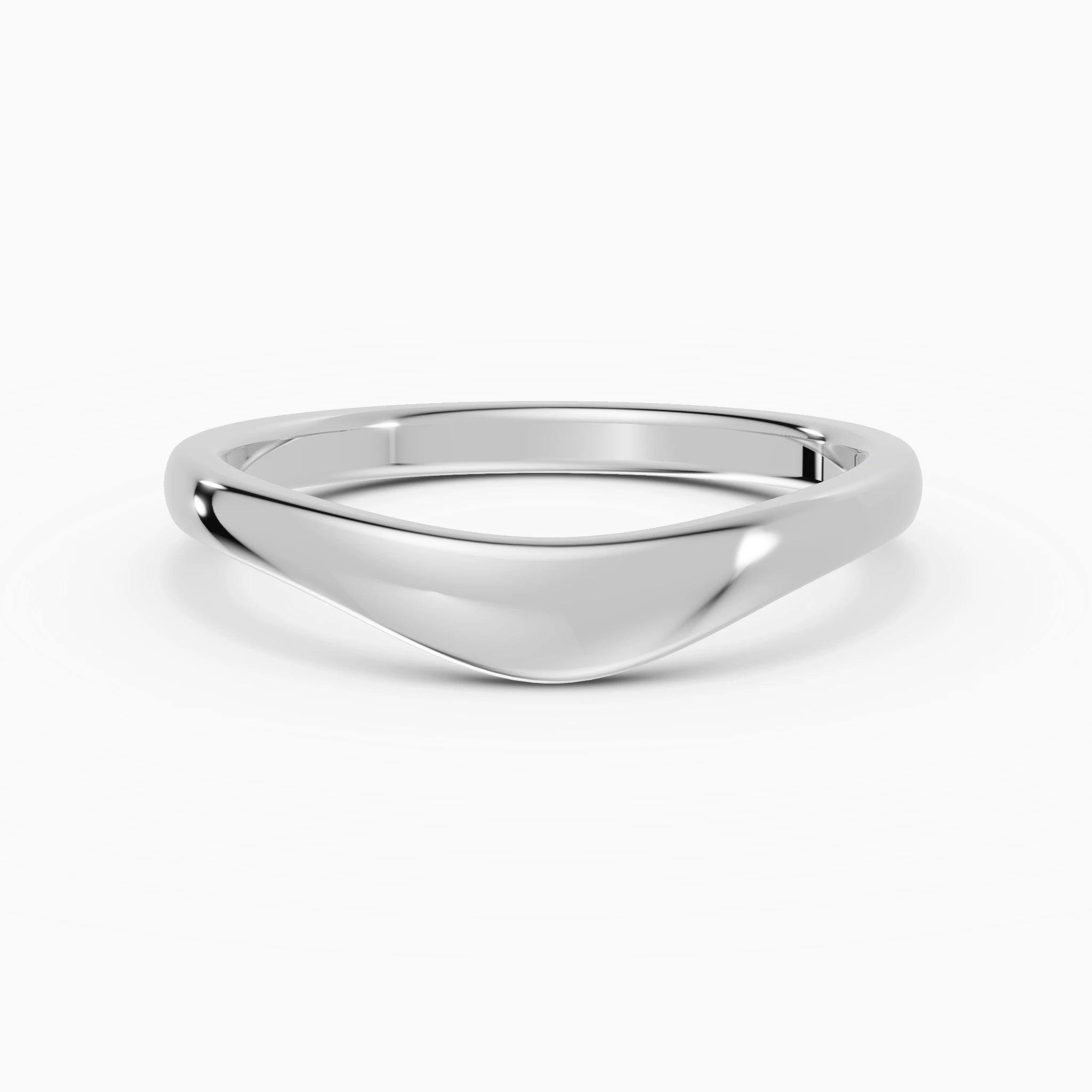 Anillo de compromiso Selene en oro blanco
