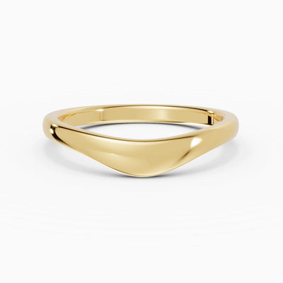 Anillo de compromiso Selene en oro amarillo