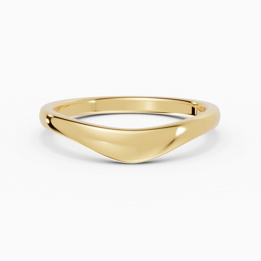 Anillo de compromiso Selene en oro amarillo