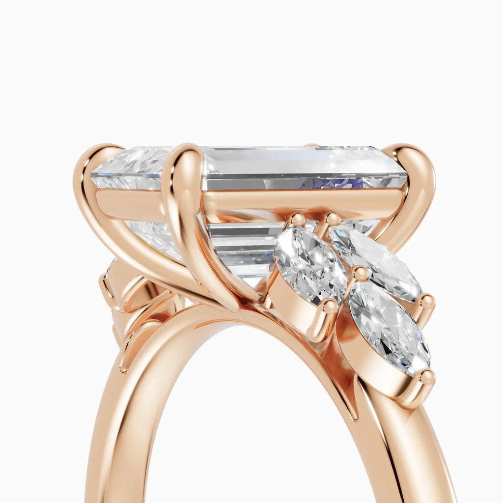 Anillo de compromiso VESTA esmeralda clúster - contexto