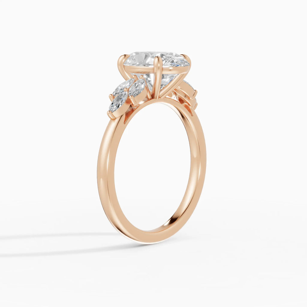 Anillo de compromiso VESTA oval clúster - comparativa
