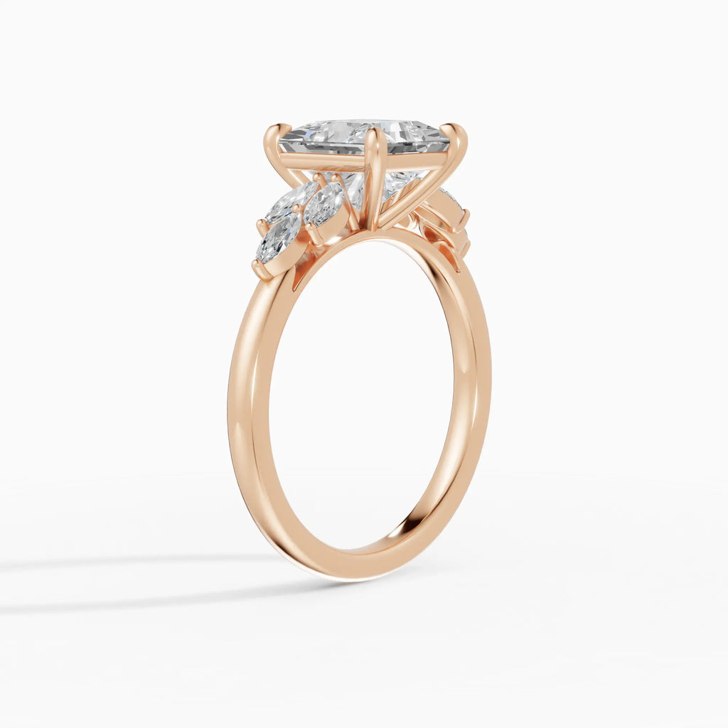 Anillo de compromiso VESTA princesa clúster - comparativa