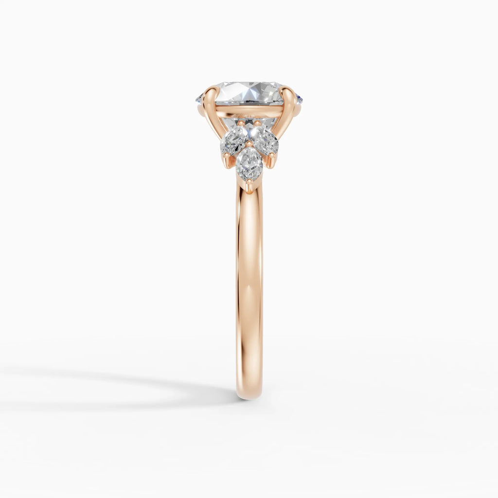Anillo de compromiso VESTA brillante clúster - contexto