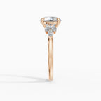 Anillo de compromiso VESTA brillante clúster - contexto
