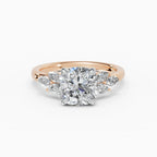 Anillo de compromiso VESTA cojín clúster - galería